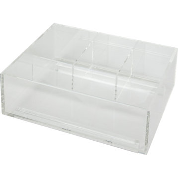 Divided Acrylic Top Tray for Vanity Pullout