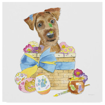 "Easter Pups III" by Beth Grove, Canvas Art, 35"x35"