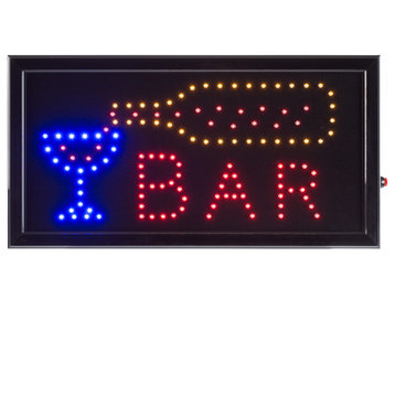 Bar LED Sign, Lighted Neon Electric Bar Sign With Animation by Lavish Home