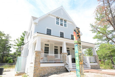Example of an exterior home design in Other