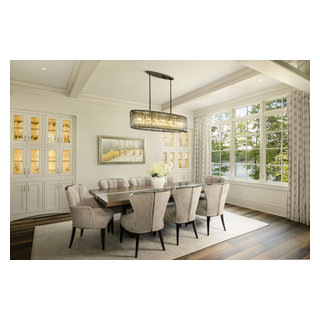 Luxe Lake Lodge - Beach Style - Dining Room - Other - by Gabriel ...