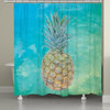 Blue Hawaiian Pineapple Shower Curtain