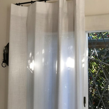 Sheer Curtains over Blackout Roller Shades