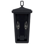 Capital Lighting - Capital Lighting Donnelly 2 Light Small Outdoor Wall Mount, Black - Part of the Donnelly Collection
