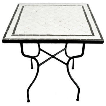 Square Mosaic Dining Table, 28"