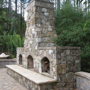 Custom Masonry Fireplace