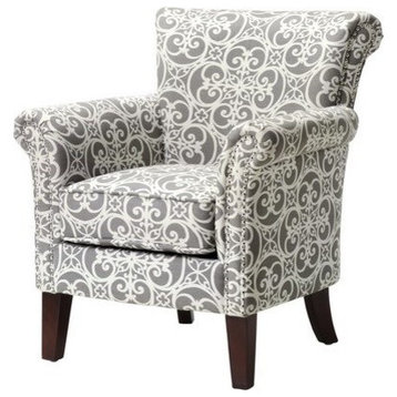 Madison Park Brooke Accent Chair,  Gray, Accent Chair