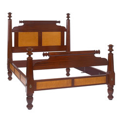 Watchhill Bed in Mahogany with Bird's-eye Panels - Products