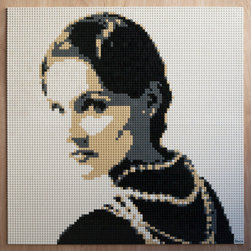 Coco Chanel LEGO Mosaic - Mixed Media Art