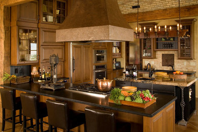 Inspiration for a mediterranean kitchen remodel in Seattle