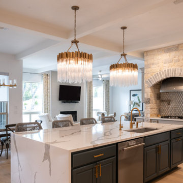 Dining + Kitchen Golden Fixtures
