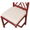Brighton Bamboo Red Dining Chairs Set of 2