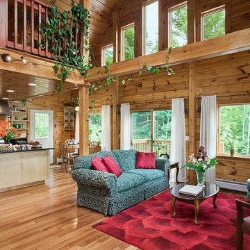 Log Homes & Cabins - Coventry Log Homes - Custom Craftsman #2