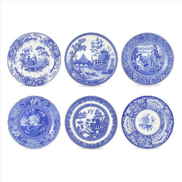 Spode Blue Room Set of 6 Georgian Plates