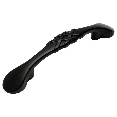 Cosmas 7063FB Flat Black Braided Cabinet Pull, Single