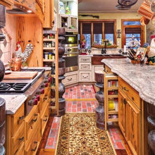 French Country Kitchen with Huge Workhorse Island