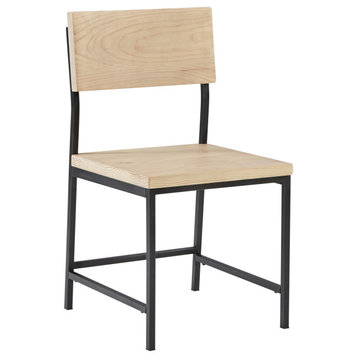 Sawyer Wood/Metal Dining Chair, Natural