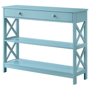 Oxford 1 Drawer Console Table With Shelves