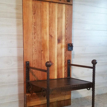 Legacy Collection - 1830's Hall Tree combined with Artisan Wrought Iron Metal