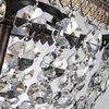 6-Light Antique Bronze Empire Crystal Chandelier Glam Lighting