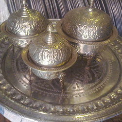 moroccan german silver boxes - Serveware