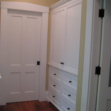Hall storage cupboards