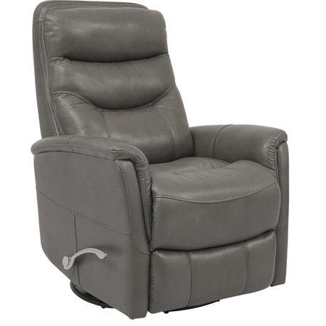 Parker Living Gemini - Leather Manual Swivel Glider Recliner, Ice