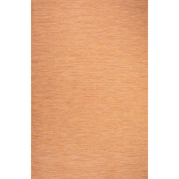 Ethan Modern Flatweave Solid, Orange, 3'x5'