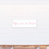 You Are So Loved 12"x36" Canvas Wall Art, Pink