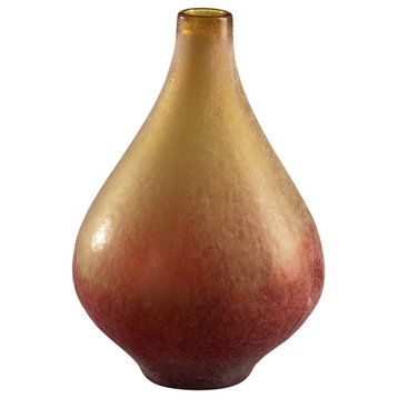 Medium Vizio Yllwith Orng Vase in Yellow And Orange