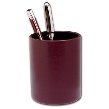 A7010 2 Tone Leather Round Pencil Cup