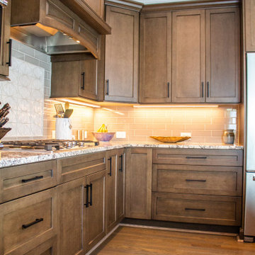 Custom + Cozy Living Room and Kitchen Renovation