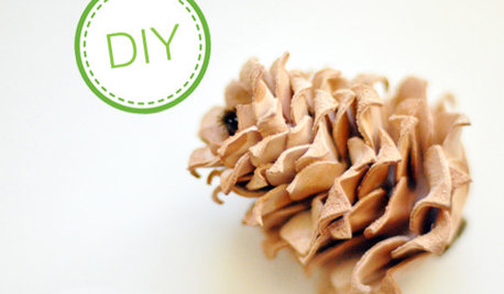 DIY: Симпатичные шишки из листа кожи