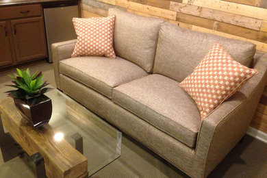 Upholstered Sofa and Chairs for Brown Creative Group