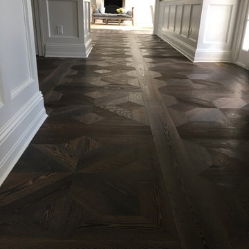 Hamptons. Flamed Ash Parquetry. Hardwax Oil