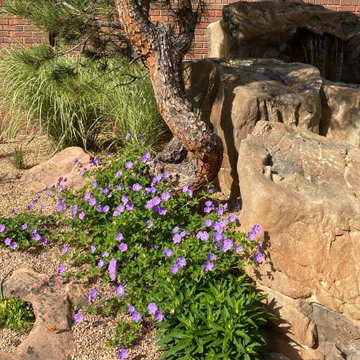 High on a hilltop.  Overlook garden.