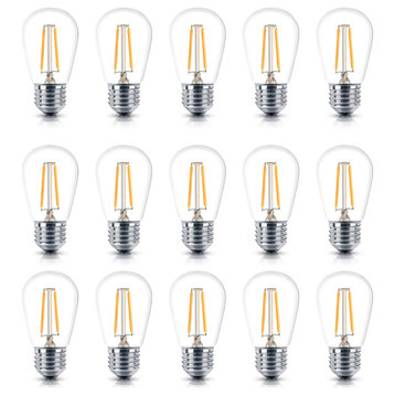 Brightech Ambience Pro LED 2W S14 Light Bulb Pack, Set of 15, Neutral White