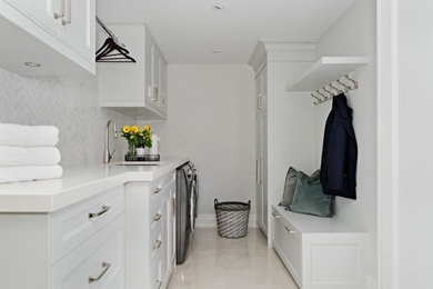 Inspiration for a laundry room remodel in Toronto