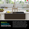 Bellucci Workstation 33" Farmhouse Apron Granite Composite Kitchen Sink MBR