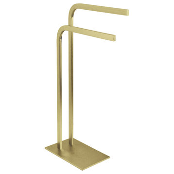 Kingston Brass SCC800 Edenscape 2 Bar Towel Stand - Brushed Brass