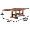 Zappa Dining Table With 2-18" Leaves