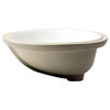 ALFI brand ABC602 White 23" Oval Undermount Ceramic Sink