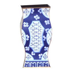 Canton in Blue Vase - Vases