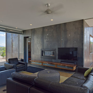 teal blue trail residence