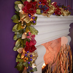 Pre-Lit Royale 6' Christmas Garland - Wreaths And Garlands