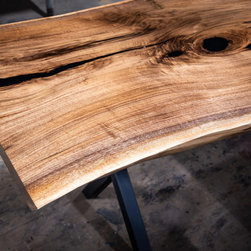 Walnut Single Slab Table #344 - Dining Tables