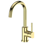 ZLINE Kitchen and Bath - ZLINE Renoir Kitchen Faucet in Polished Gold (REN-KF-PG) - Experience ZLINE Attainable Luxury with industry-leading kitchen and bath products that provide an elevated luxury experience, all designed in Lake Tahoe, USA. The ZLINE Renoir Kitchen Faucet in Polished Gold (REN-KF-PG) is manufactured with the highest quality materials on the market. ZLINE faucets feature ceramic disc cartridge technology. Ceramic disc faucets offer precise, ergonomic control making them easy to use and ADA compliant. This contemporary, European technology is quickly becoming the industry standard due to it being durable and longer-lasting than other valve varieties on the market. We have focused on designing each faucet to be functionally efficient while offering a sleek design, making it a beautiful addition to any kitchen. While aesthetically pleasing, this faucet offers a hassle-free washing experience. At 2.2 gal per minute this faucet provides the perfect amount of flexibility and water pressure to save you time. ZLINE delivers the most efficient, hassle free kitchen faucet with a lifetime warranty, giving you peace of mind. The ZLINE Renoir Kitchen Faucet (REN-KF-PG) ships next business day when in stock.