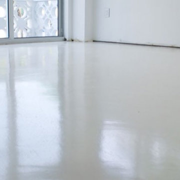 Micro-Topping / Skim Coating in White - Fort Lauderdale, Florida