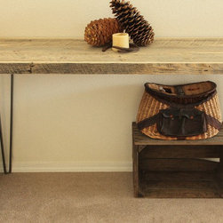 Reclaimed Wood Tall Console Table - Side Tables And End Tables