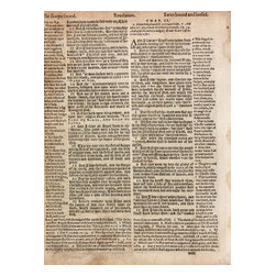 Consigned Antique Pre-King James Bible 1603 V - Prints And Posters